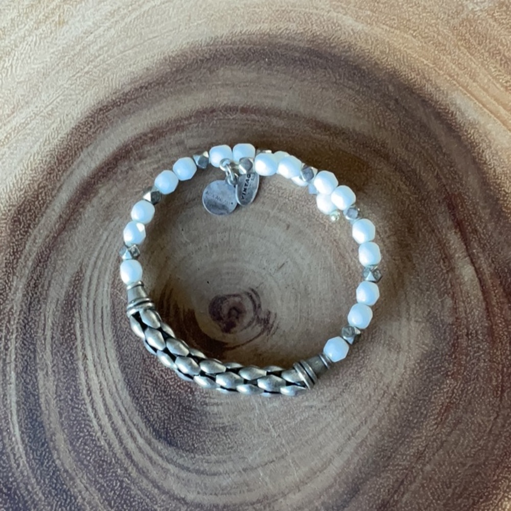 Alex and Ani beaded wrap bracelet